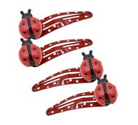 Funny Ladybirds Hairpin 4PCS for Female Bright Color Animal Hair Clip Barrettes Side Bangs Clip Women Kids Girl Hair Cli