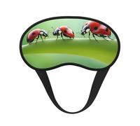 Funny Ladybug Print Adults Sleep Comfort Eye Mask Light Blocking Nap Aid for Travel Insomnia Camping