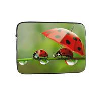Funny Ladybug Print Laptop Sleeve 15 inch, Ultra-Thin Computer Bag Notebook Computer Tablet Laptop Bag for Office Daily Commute