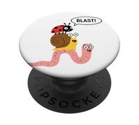 Funny Ladybug Snail Worm Stack Bug Lover Insect Fan PopSockets Adhesive PopGrip