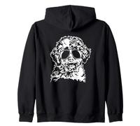 Funny Lagotto Romagnolo Dogs with Sunglasses Cool Dog Zip Hoodie