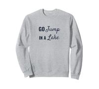 Funny Lake Life Bold Script Navy Font Design Sweatshirt