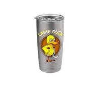 Funny Lame Duck Cute Duck on Crutches Get Well Stainless Steel Insulated Tumbler