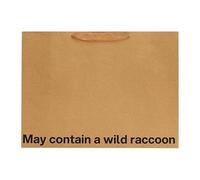 Funny Large Gift Bag - 16 x 6 x 12 inch Kraft Gift Bags with Snarky Sayings - Reusable, Eco-Friendly Gag Gift Wrapping for Birthdays, Holidays, Mother's Day, Father's Day - 1 Piece (May Contain A Wild