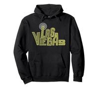 Funny Las Vegas Tshirt Retro Yellow Typography Souvenir Gift Pullover Hoodie