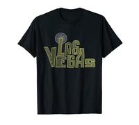 Funny Las Vegas Tshirt Retro Yellow Typography Souvenir Gift T-Shirt
