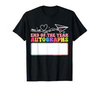 Funny Last Day Of School End Of The Year Autographs Teacher T-Shirt