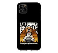 Funny Late Dinner Beagle Emergency Broadcast Case for iPhone 11 Pro Max