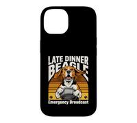 Funny Late Dinner Beagle Emergency Broadcast Case for iPhone 14
