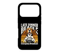 Funny Late Dinner Beagle Emergency Broadcast Case for iPhone 17 Pro