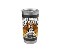Funny Late Dinner Beagle Emergency Broadcast Stainless Steel Insulated Tumbler
