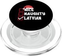Funny Latvia Christmas Design Latvian Xmas Santa Costume PopSockets PopGrip for MagSafe