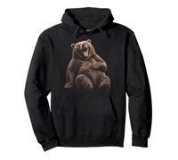 Funny Laughing Roaring Animal Funny Humour Pullover Hoodie