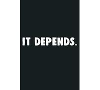 Funny Law School It Depends Law Professor Gift: Notebook Planner - 6x9 inch Daily Planner Journal, To Do List Notebook, Daily Organizer, 114 Pages