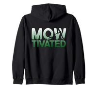 Funny Lawn Mower Landscape Gardener Motivated Humor Zip Hoodie