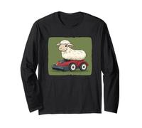 Funny Lawn Mower Sheep Reigns Over the Grasslands Long Sleeve T-Shirt