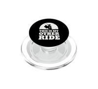 Funny Lawn Mowing This is my other ride lawn care worker PopSockets PopGrip for MagSafe