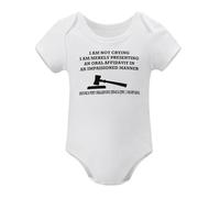 Funny Lawyer Cotton Baby Bodysuit Cute Onesies Infant Baby Romper, 3months,White White-style 3months