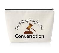 Funny Lawyer Gifts for Women 25x17CM Lawyer Makeup Bag Lawyer Appreciation Gift Law Student Graduation Christmas Birthday Gifts I'm Billing You for This Conversation Cosmetic Bag