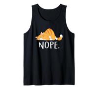 Funny Lazy Cat For Men Women Nope Not Today Tank Top