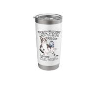 Funny Lazy Cat Hold Off Doing Anything Procrastination Stainless Steel Insulated Tumbler