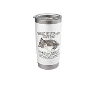 Funny Lazy Cat Sleeping at Work Coffee Humor Stainless Steel Insulated Tumbler