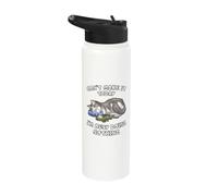 Funny Lazy Cat Sleeping Busy Doing Nothing Stainless Steel Insulated Water Bottle