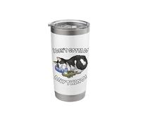 Funny Lazy Cat Sleeping I Dont Gotta Do Anything Stainless Steel Insulated Tumbler