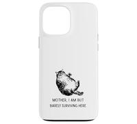 Funny Lazy Fat Cat Meme Cat Lover Drama Queen Case for iPhone 13 Pro Max