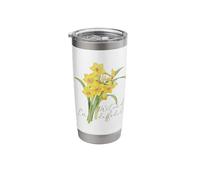Funny Lazy Halloween Costume Pretend I'm A Daffodil Stainless Steel Insulated Tumbler
