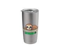 Funny Lazy Sloth Energy Saving Mode Activated Stainless Steel Insulated Tumbler