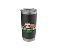 Funny Lazy Sloth Energy Saving Mode Activated Stainless Steel Insulated Tumbler