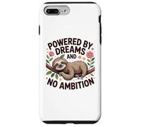 Funny Lazy Sloth Powered by Dreams No Ambition Case for iPhone 7 Plus/8 Plus