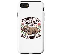 Funny Lazy Sloth Powered by Dreams No Ambition Case for iPhone SE (2020) / 7/8