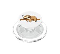 Funny Lazy Three Toed Sleeping Sloth Graphic Cute Nap PopSockets PopGrip for MagSafe