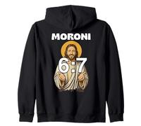 Funny LDS Mormon Meme Moroni 6:7 Joke Zip Hoodie