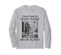 Funny Learn from Mistakes Knight Medieval Sarcasm Joke Tee Long Sleeve T-Shirt