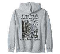 Funny Learn From Mistakes Knight Medieval Sarcasm Joke Tee Zip Hoodie