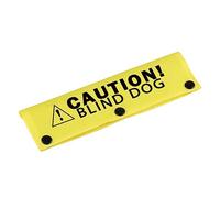 Funny Leash Sleeve Caution! Blind Dog Dog Leash Wrap Sleeve Pet Birthday Gift (Caution! Blind Dog- YE Sleeve)
