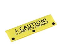 Funny Leash Sleeve Caution! Not Kids Friendly Dog Leash Wrap Sleeve Pet Birthday Gift (Not Kids Friendly-YE Sleeve)