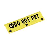 Funny Leash Sleeve Stop Do Not Pet Dog Leash Wrap Sleeve Pet Birthday Gift (Stop Do Not Pet-YE Sleeve)