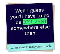 Funny Leaving Card For Colleague - New Job, New Adventure - Miss You So Much - For A Friend, Relative, Bestie, Colleagues, Men, Women