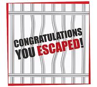 Funny Leaving Card for Colleague, Retirement Card, Congratulations You Escaped, New Job Card, Happy Retirement Card, Good Luck Card, Congratulations Card