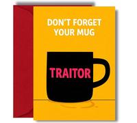 Funny Leaving Card For Colleague Traitor Mug Design New Job Goodbye Card For Coworker Friend Office Humour N40