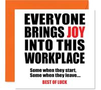 Funny Leaving Card for Colleagues, Bring Joy