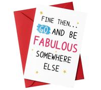 Funny Leaving Card for Colleagues | New Job Card for Men and Women | Thick 5x7 Farewell Card with Kraft Envelope | Blank Inside for Good Luck in Your New Job Messages