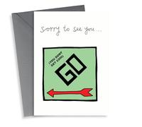 Funny Leaving Card - Monopoly GO - Sorry To See You Go!