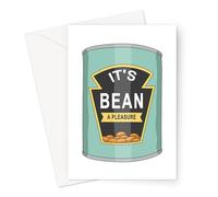 Funny Leaving Cards | Joke Farewell, Coworker Leaving Card, We Will Miss You, For Traveller Or Student (It's Bean A Pleasure Card)