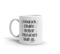 Funny Leaving Gifts for Colleagues Boss Friends Women Men - Goodluck Mugs Cup Ideas MG1138