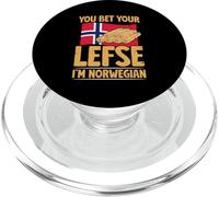 Funny Lefse Master Your Bet Your Lefse I'm Norwegian PopSockets PopGrip for MagSafe